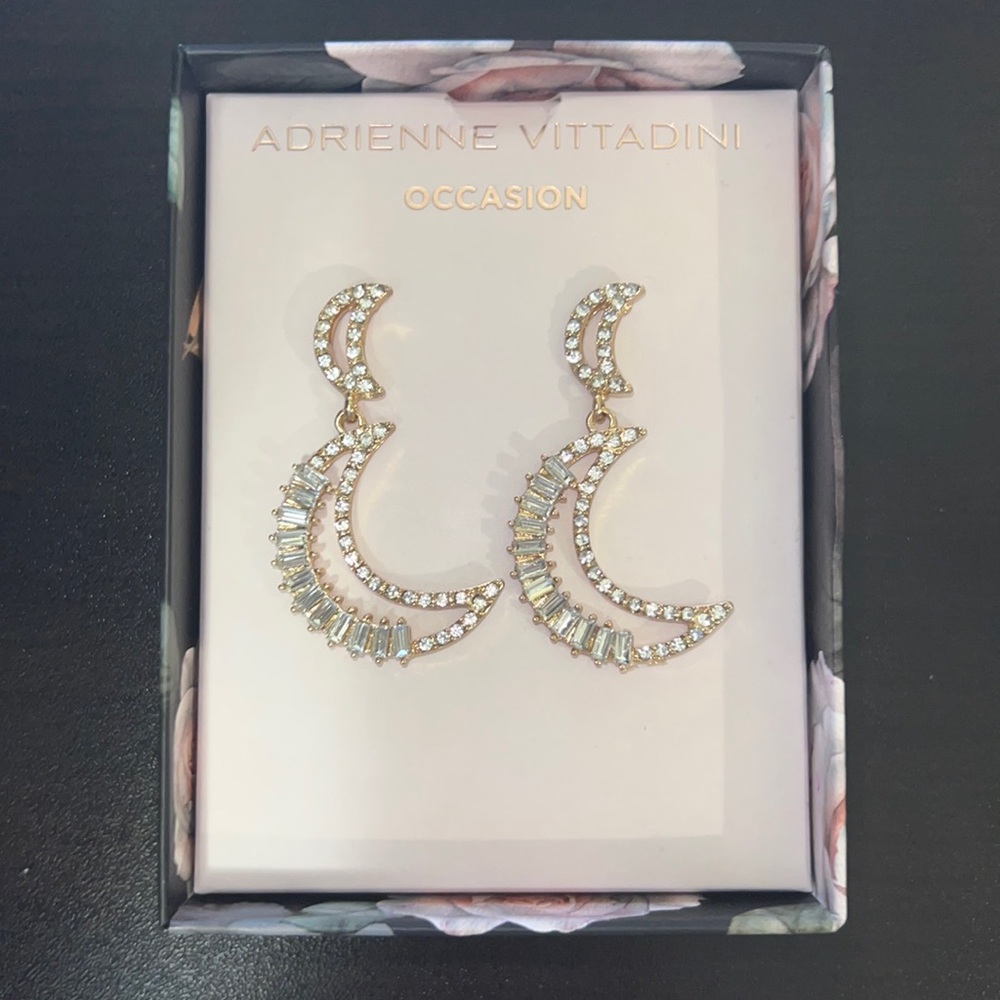 Moon earring’s, Adrienne Vittadini Brand
